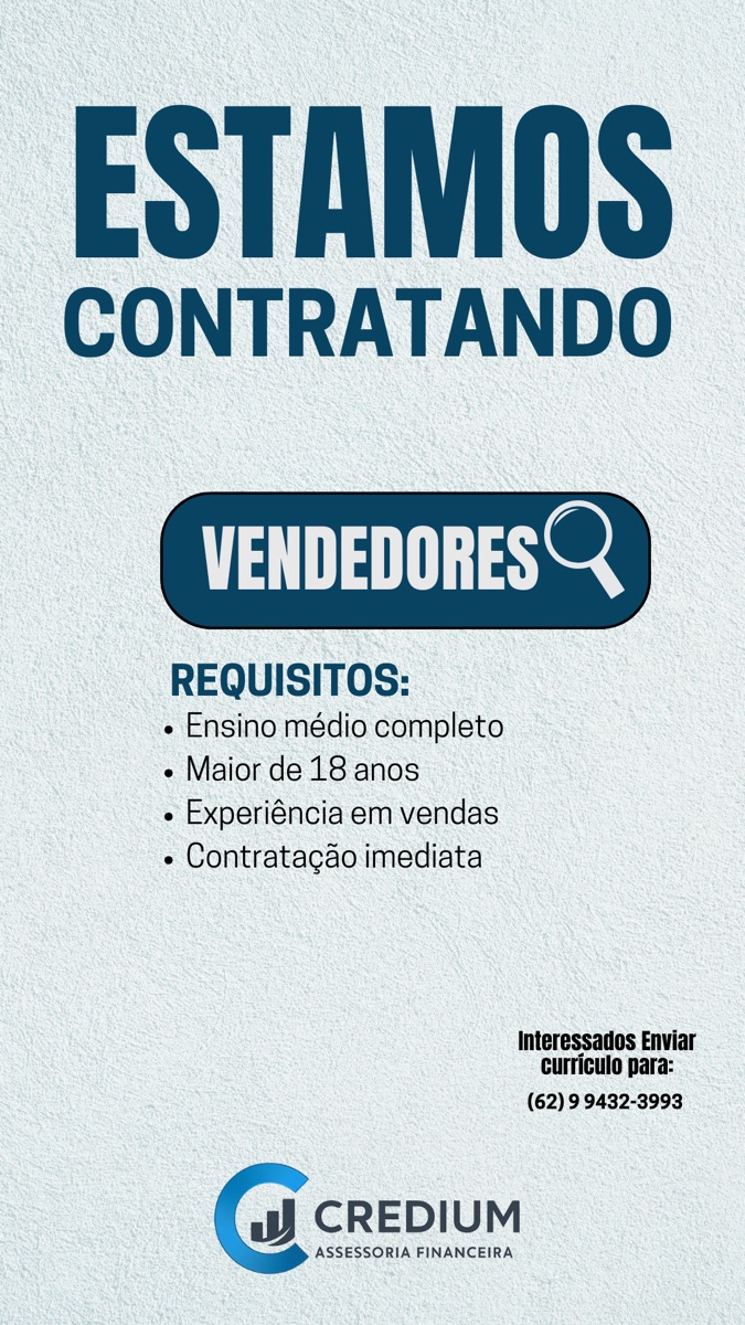 Estamos contratando Credium